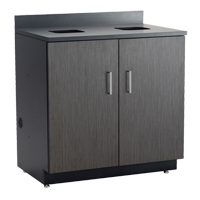 Armoire modulaire de base, M&eacute;lamine, 39" h x 36" la x 25" P, Nuit d'Asie/noir Planification Entrepots Molloy
