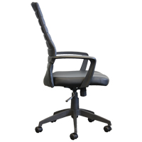 Activ A-128 Office Chair, Polyurethane, Black, 275 lbs. Capacity Planification Entrepots Molloy