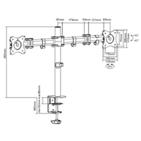 Bras double pour moniteur ActivErgo Planification Entrepots Molloy
