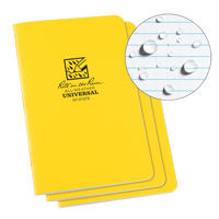 All-Weather Notebook, Soft Cover, Yellow, 48 Pages, 4-5/8" W x 7" L Planification Entrepots Molloy