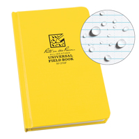 Bound Book, Hard Cover, Yellow, 160 Pages, 4-5/8" W x 7-1/4" L Planification Entrepots Molloy