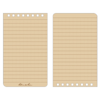 Pocket Top-Spiral Notebook, Soft Cover, Tan, 100 Pages, 3" W x 5" L Planification Entrepots Molloy