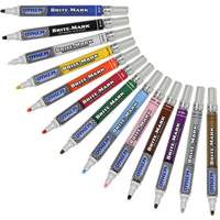 Brite-Mark&reg; Medium Paint Marker, Liquid, White Planification Entrepots Molloy