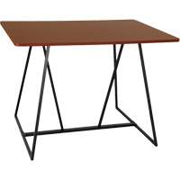 Oasis™ Standing Teaming Table, 48" L x 60" W x 42" H, Cherry OQ703 | Planification Entrepots Molloy