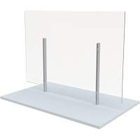 Freestanding Board Mount Sneeze Guard, 36" W x 36" H OR024 | Planification Entrepots Molloy