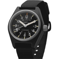 General Purpose Quartz with MaraGlo Watch, Analog, Battery Operated, 0.6" W x 1.3" D x 0.4" H, Black Planification Entrepots Molloy