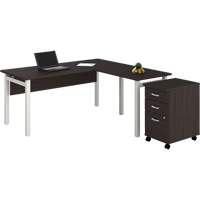 Newland "L" Shaped Desk with Pedestal OR447 | Planification Entrepots Molloy
