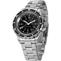 Grey Maple Large Diver's Automatic Watch with Stainless Steel Bracelet, Digital, Battery Operated, 41 mm, Silver Planification Entrepots Molloy