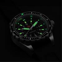 Red Maple Jumbo Diver's Quartz Watch, Digital, Battery Operated, 46 mm, Black Planification Entrepots Molloy