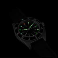 Steel Navigator Watch on 3-Piece Rubber Strap Kit, Digital, Battery Operated, 41 mm, Black Planification Entrepots Molloy