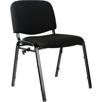 Chaises empilables, Tissu, Hauteur 32", Capacit&eacute; 250 lb, Noir Planification Entrepots Molloy