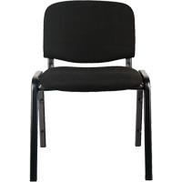 Chaises empilables, Tissu, Hauteur 32", Capacit&eacute; 250 lb, Noir Planification Entrepots Molloy