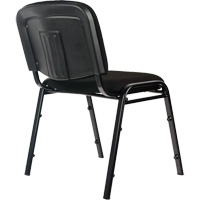 Chaises empilables, Tissu, Hauteur 32", Capacit&eacute; 250 lb, Noir Planification Entrepots Molloy