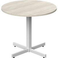 Table ronde &agrave; hauteur r&eacute;glable Newland, 36" lo x 36" la x 29" h, Dessus de 1", Stratifi&eacute;, Havane Planification Entrepots Molloy