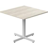 Table carr&eacute;e &agrave; hauteur r&eacute;glable Newland, 36" lo x 36" la x 29" h, Dessus de 1", Stratifi&eacute;, Havane Planification Entrepots Molloy