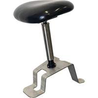 Tabouret assis-debout TA200, Vinyle, Noir, Capacit&eacute; 280 lb Planification Entrepots Molloy