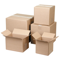 Boîtes en carton ondulé, 11" x 10" x 3", ondulations C PA113 | Planification Entrepots Molloy