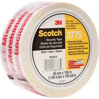 Ruban d'emballage Scotch 3775 avec message, Adh&eacute;sif Thermofusible, 2 mils, 48 mm (1-22/25") x 100 m (328') Planification Entrepots Molloy