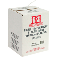 Ficelle d'arrimage, Polypropyl&egrave;ne, 7000' Longueur Planification Entrepots Molloy