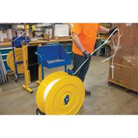 Strapping Dispenser, Polyester/Steel/Polypropylene Straps, 16"/8" Core Dia., 3"/8"/6" Roll Width PE555 | Planification Entrepots Molloy