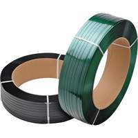 Feuillard vert, Polyester, 3/4" la x 3000' l, Vert, Calibre Machine PF692 | Planification Entrepots Molloy