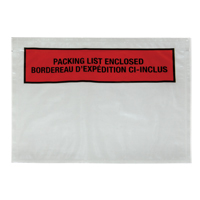 Packing List Envelope, 7" L x 5-1/2" W, Backloading Style Planification Entrepots Molloy