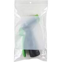 Sacs en poly avec espace inscriptible blanc, Refermable, 8" x 5", 2 mils Planification Entrepots Molloy