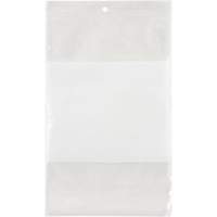 Sacs en poly avec espace inscriptible blanc, Refermable, 9" x 6", 2 mils Planification Entrepots Molloy