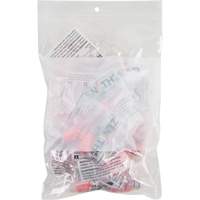 Sacs en poly avec espace inscriptible blanc, Refermable, 9" x 6", 2 mils Planification Entrepots Molloy