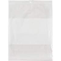 Sacs en poly avec espace inscriptible blanc, Refermable, 10" x 8", 2 mils Planification Entrepots Molloy