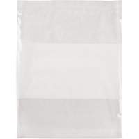 Sacs en poly avec espace inscriptible blanc, Refermable, 15" x 12", 2 mils Planification Entrepots Molloy