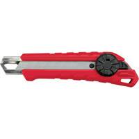 Snap-Off Knife, 18 mm, Carbide, Rubber/Polypropylene Handle Planification Entrepots Molloy