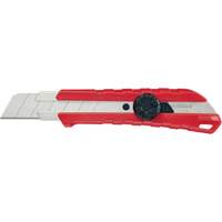 Snap-Off Knife, 25 mm, Carbide, Rubber/Polypropylene Handle Planification Entrepots Molloy