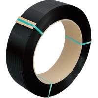 Strapping, Polyester, 1/2" W x 5800' L, Black, Manual Grade PG559 | Planification Entrepots Molloy
