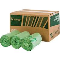 Certified Compostable Bags, Regular, 48" L x 42" W, Clear PG570 | Planification Entrepots Molloy