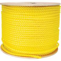Corde jaune tress&eacute;e 3/8", Polypropyl&egrave;ne, 630' Planification Entrepots Molloy