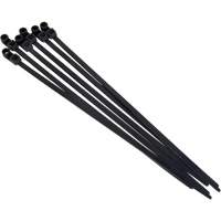 Attache-c&acirc;ble &agrave; visser, Longueur 8", R&eacute;sistance &agrave; la traction 50 lb, Noir Planification Entrepots Molloy