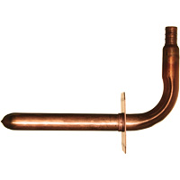 Coude &agrave; embout &agrave; collet avec support, Cuivre, 1/2" x 3-1/2" x 6" Planification Entrepots Molloy