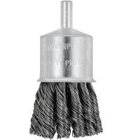 Shaft Mounted Knot Twisted End Brush, 1-1/8" Dia. x 1/4" Arbor Planification Entrepots Molloy