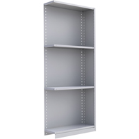 Interlok Shelving Unit, Steel, Boltless, 800 lbs. Capacity, 36" W x 88" H x 24" D Planification Entrepots Molloy