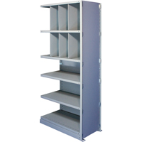 &eacute;l&eacute;ment de rayonnage Interlok, Acier, Sans boulons, Capacit&eacute; 550 lb, 48" la x 88" h x 12" p Planification Entrepots Molloy