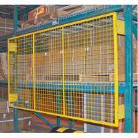 Grilles de protection arri&egrave;re pour palettier, 144" la x 48" h, Ferrures de 6" Planification Entrepots Molloy