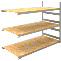 Wide Span Record Storage Shelving, Steel, 3 Shelves, 72" W x 32" D x 60" H, Add-On Kit Planification Entrepots Molloy
