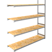 Wide Span Record Storage Shelving, Steel, 4 Shelves, 72" W x 18" D x 84" H, Add-On Kit Planification Entrepots Molloy