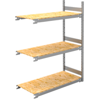 Wide Span Record Storage Shelving, Steel, 3 Shelves, 42" W x 18" D x 60" H, Add-On Kit Planification Entrepots Molloy