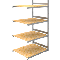 Wide Span Record Storage Shelving, Steel, 4 Shelves, 42" W x 32" D x 84" H, Add-On Kit Planification Entrepots Molloy