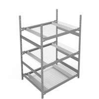 Wide Span Storage Shelving, Steel, Boltless, 1340 lbs. Capacity, 42" W x 60" H x 32" D Planification Entrepots Molloy