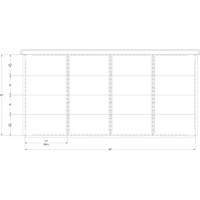 Cabinet d'entreposage à tiroirs intégré Interlok RN762 | Planification Entrepots Molloy