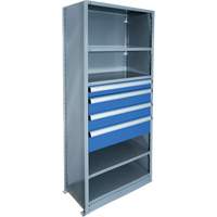 Cabinet d'entreposage à tiroirs intégré Interlok RN747 | Planification Entrepots Molloy