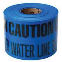 "Buried Water Line" Identoline&reg; Underground Warning Tape, 6" W x 1000' L, Black on Blue Planification Entrepots Molloy